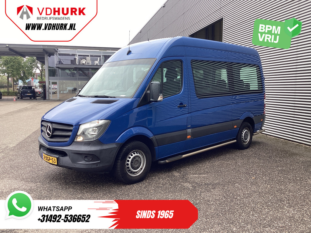 Mercedes-Benz Sprinter 213 2.2 CDI Aut. L2H2 9 Persoons EXPORT Incl. BTW&BPM EUR13.915,- Airco/ PDC V+A/ Side & Rearbar 9