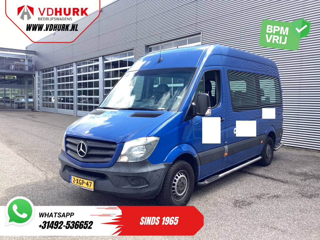 Mercedes-Benz Sprinter 213 2.2 CDI Aut. L2H2 EUR14.460,- Incl. BTW (BPM VRIJ) EXPORT Combi/ 9 Persoons/ Kombi/ 9P/ APK 7-26/ Airco/ PDC 7