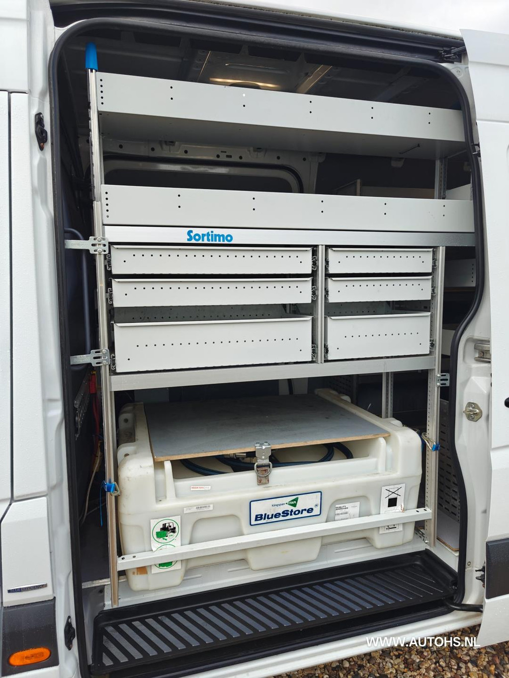 Mercedes-Benz Sprinter 310 2.2 CDI L2 H2 , Super KM! , Werkplaats inrichting , 2x schuifdeur, Airco , 1e Eig. 15