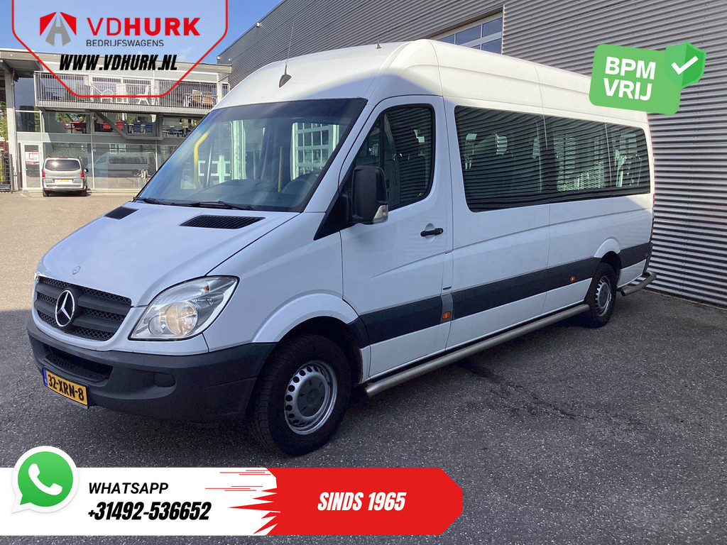 Mercedes-Benz Sprinter 313 2.2 CDI Aut. L3H2 EUR10.890,- incl BTW (BPM VRIJ) EXPORT Combi/ 9 persoons/ Kombi/ 9P/ Rearbar/ Sidebars/ Airco/ Rolstoellift 13