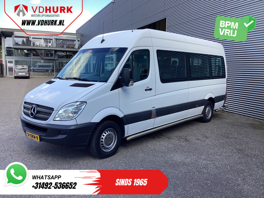 Mercedes-Benz Sprinter 313 2.2 CDI L3H2 EUR10.890,- incl BTW (BPM VRIJ) EXPORT Combi/ 9 Persoons/ Kombi/ 9P/ Rearbar/ Sidebars/ Airco/ Rolstoellift 13
