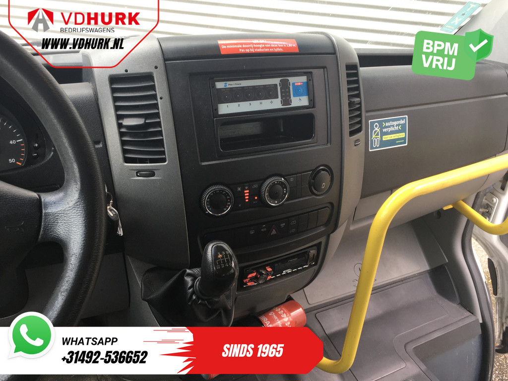 Mercedes-Benz Sprinter 313 2.2 CDI L3H2 EUR10.890,- incl BTW (BPM VRIJ) EXPORT ONLY Combi/ 9 persoons/ Kombi/ 9P/ Rearbar/ Sidebar/ Airco/ Rolstoellift 11