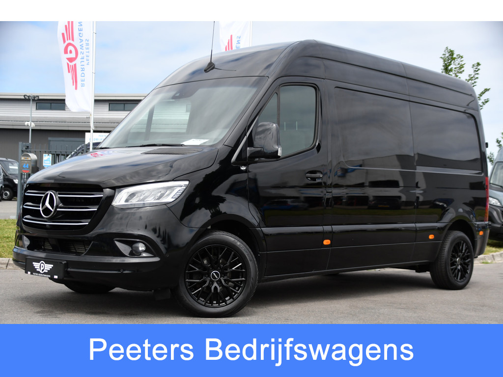 Mercedes-Benz Sprinter 314 2.2 CDI L2H2 Black Edition Full Options! Adaptieve Cruise, Camera, LED, Memory, Standkachel, Stoelverwarming, Trekhaak, Voorruit verwarming, Carplay, 10,5 Mbux, Uniek!