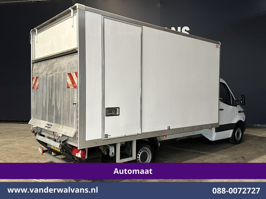 Mercedes-Benz Sprinter 314CDI 143pk Automaat Bakwagen 21m3 KUUB Laadklep Zijdeur Euro6 Airco | Bijrijdersbank Lat om Lat betimmering, Leder 10