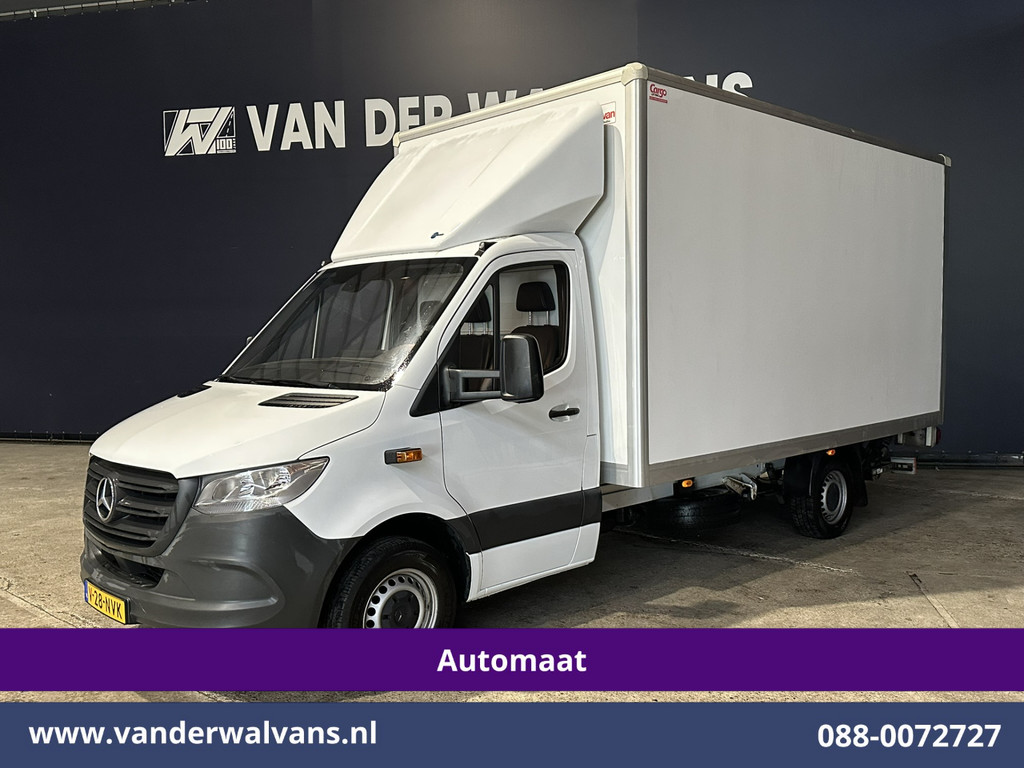 Mercedes-Benz Sprinter 314CDI 143pk Automaat Bakwagen 21m3 KUUB Laadklep Zijdeur Euro6 Airco | Bijrijdersbank Lat om Lat betimmering, Leder 7