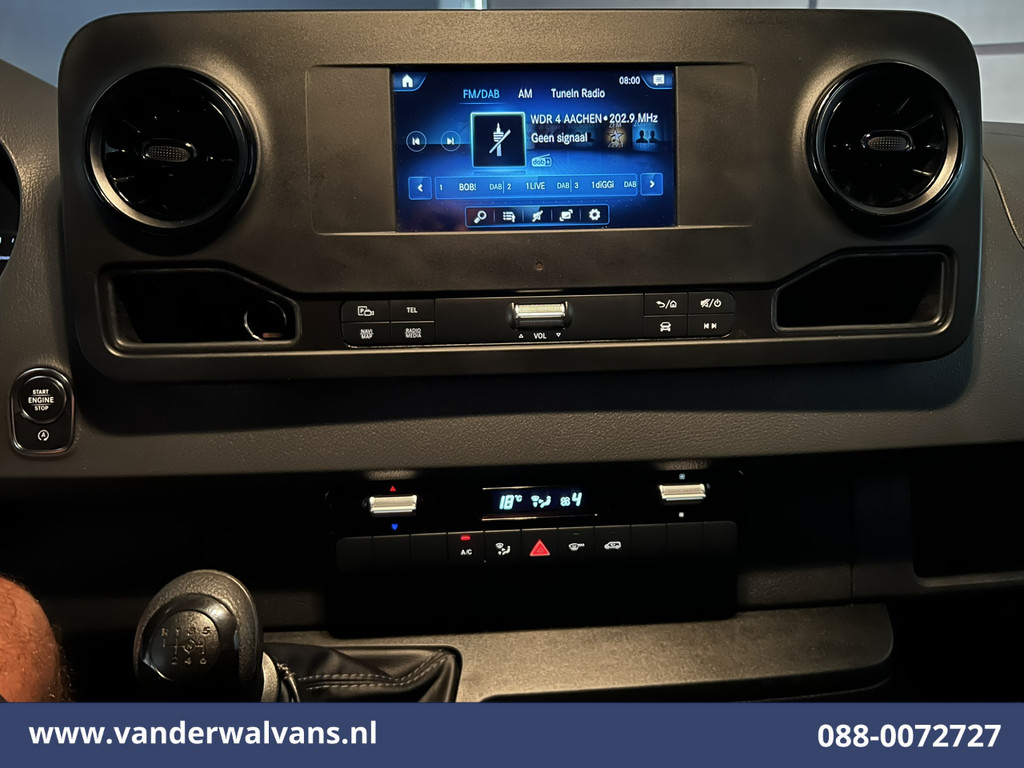 Mercedes-Benz Sprinter 314 CDI 143pk L2H1 Euro6 Airco | Camera | Navigatie | Apple Carplay | Android Auto | Cruisecontrol Chauffeursstoel, Bijrijdersbank 19