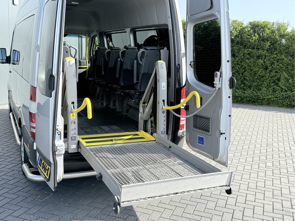 Mercedes-Benz Sprinter 314 CDI AUTOMAAT EURO 6 / FLEXI-TRANS ROLSTOELBUS + LIFT / L2H2 / 9 PERSOONS / CAMERA / AIRCO / PRIJS INCL BTW EN BPM 8