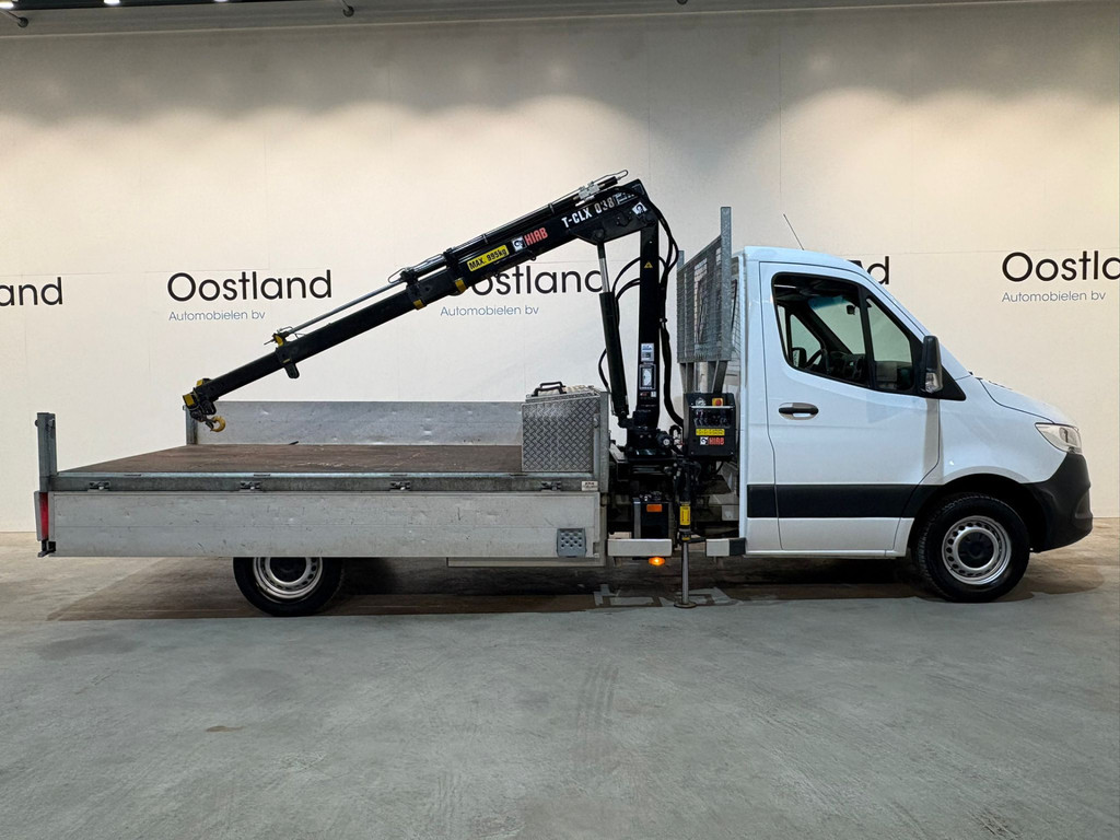Mercedes-Benz Sprinter 314 CDI RWD L3 Open Laadbak / Hiab T-CLX 038-3 Kraan PTO / Euro 6 / Airco / Cruise Control / 37.700 KM !! 18