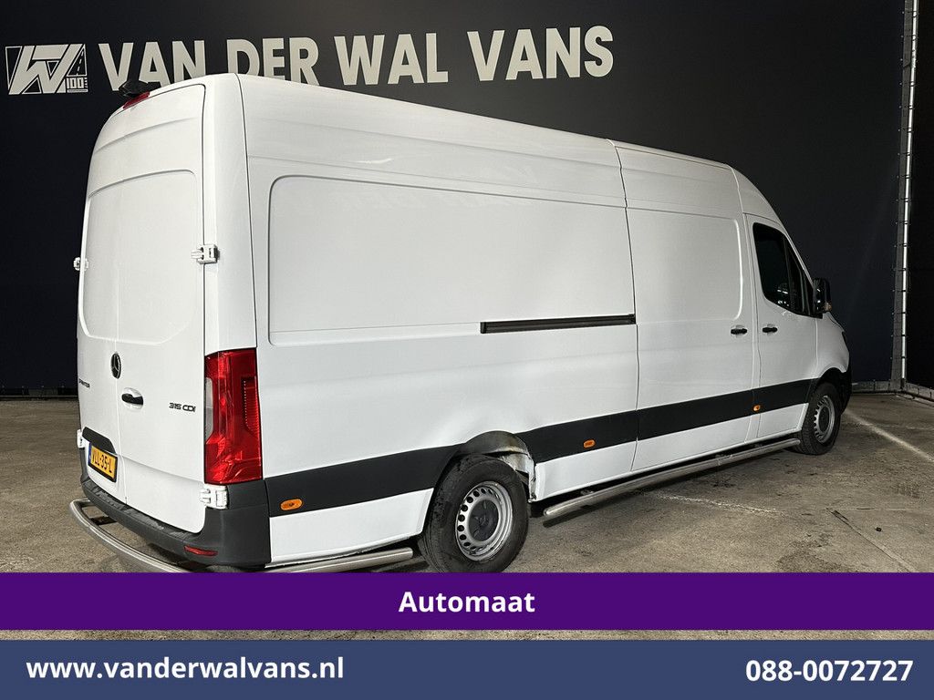 Mercedes-Benz Sprinter 315 CDI 150pk 9G-Tronic Automaat L3H2 Euro6 Airco | Camera | Apple Carplay | Cruisecontrol Android Auto, Chauffeursstoel, Sidebars, Bijrijdersbank 14