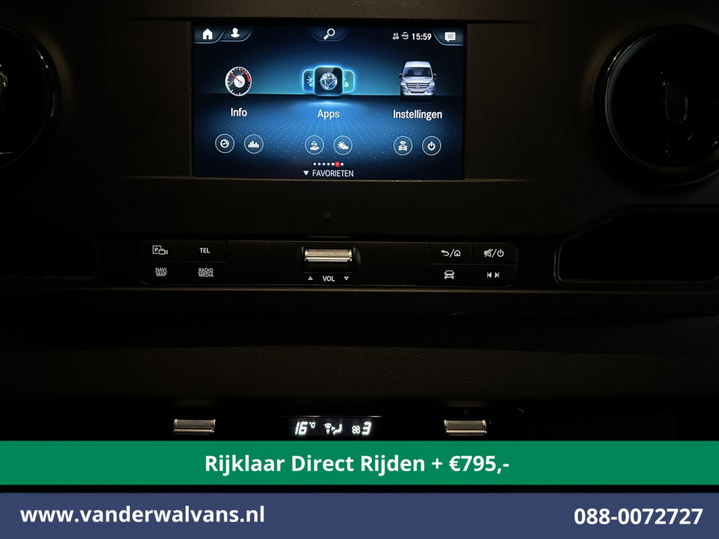 Mercedes-Benz Sprinter 315 CDI 150pk L3H2 Euro6 *Rijklaar Direct Rijden* Airco | 360 graden Camera | Navigatie | Cruisecontrol | Chauffeursstoel Parkeersensoren, Stoelverwarming, Bijrijdersbank 17