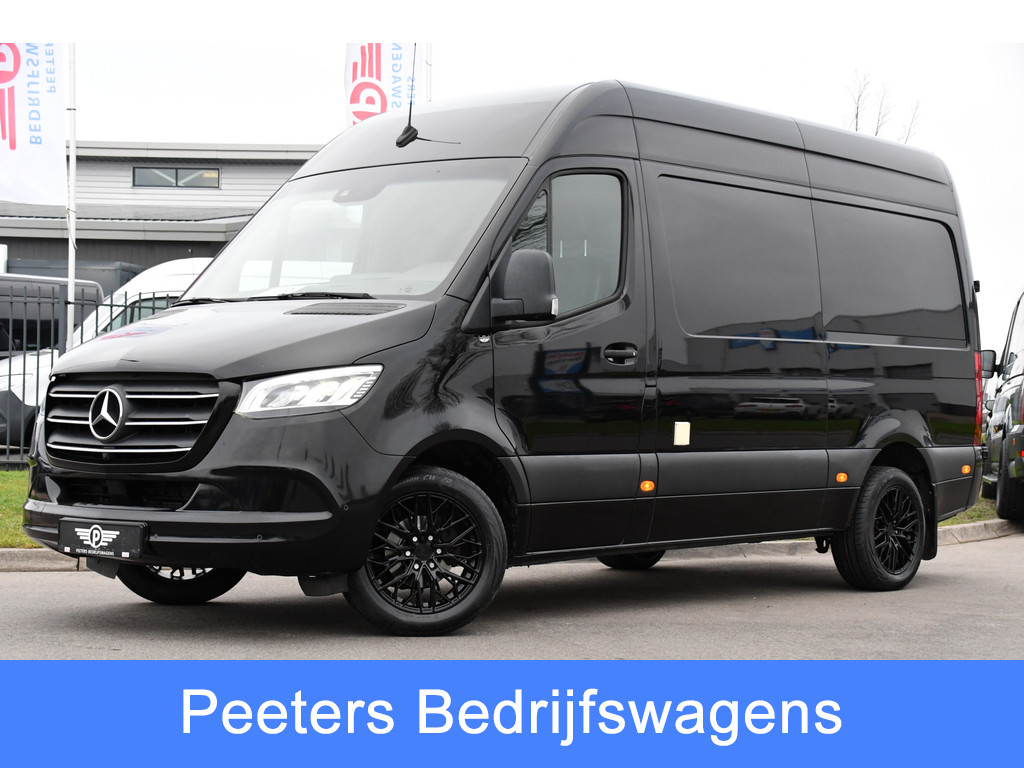 Mercedes-Benz Sprinter 316 2.2 CDI L2H2 Black Edition 360 Camera, Adaptieve Cruise, 10,5 Mbux, LED, Automaat, Leder, Stoelverwarming, Trekhaak, Uniek!