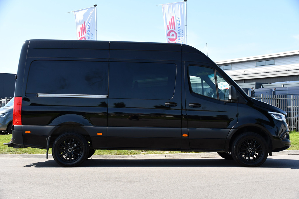 Mercedes-Benz Sprinter 316 2.2 CDI L2H2 DC Black Edition Camera, Cruise, Carplay, LED, Leder, NAVI, 164pk, Automaat, Sensoren, Trekhaak, Uniek! 10