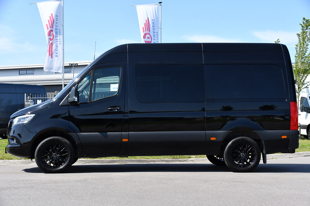 Mercedes-Benz Sprinter 316 2.2 CDI L2H2 DC Black Edition Camera, Cruise, Carplay, LED, Leder, NAVI, 164pk, Automaat, Sensoren, Trekhaak, Uniek! 9