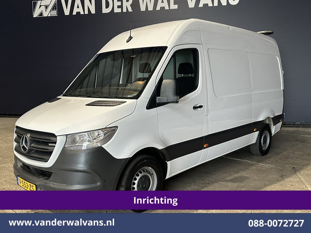 Mercedes-Benz Sprinter 316 CDI 164pk 3500kg Trekhaak L2H2 Inrichting Euro6 Airco | Standkachel | Camera | Cruisecontrol Apple carplay, android auto, parkeersensoren 12