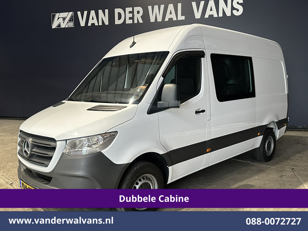 Mercedes-Benz Sprinter 316 CDI 164pk Automaat L2H2 Dubbele cabine Euro6 Airco | 3500kg Trekhaak | Navigatie Camera, Apple Carplay, Android Auto, Cruisecontrol, LED, 5-Zits 11
