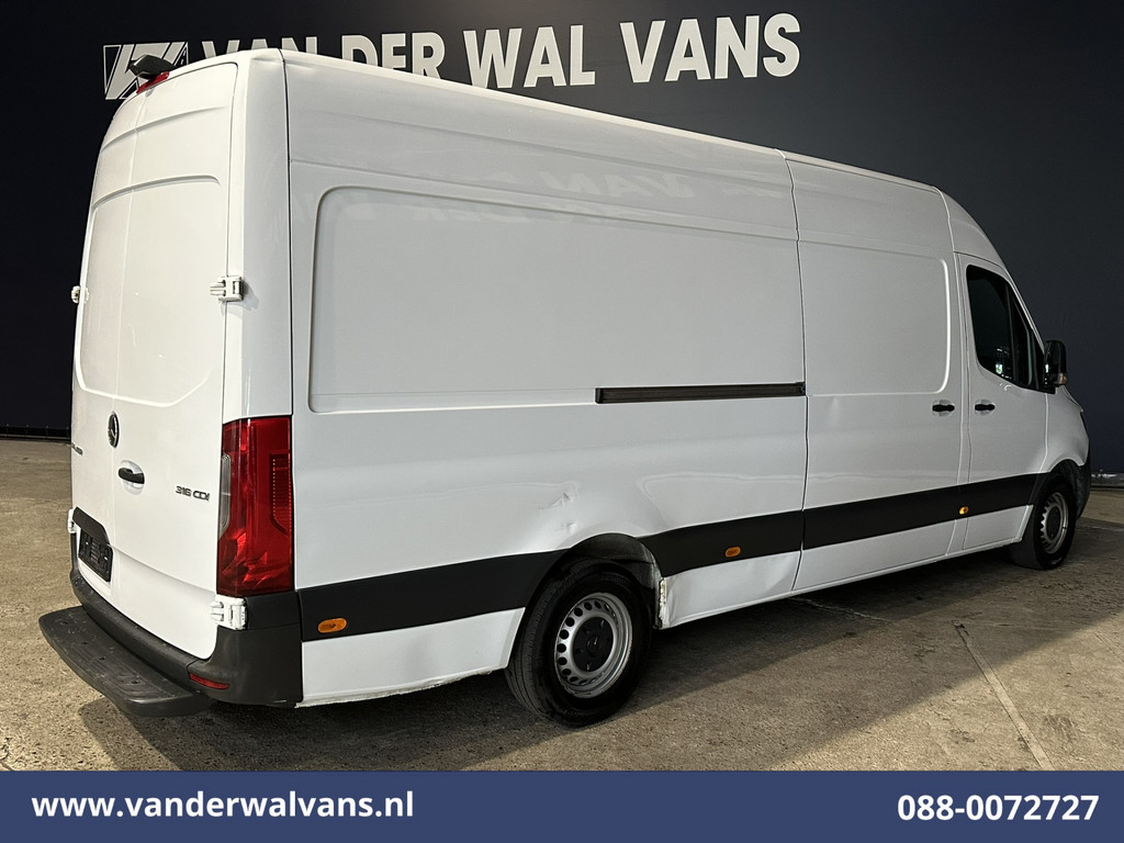 Mercedes-Benz Sprinter 316 CDI 164pk L3H2 Euro6 Airco | 360 Graden Camera | Apple Carplay | Cruiscontrol Android Auto, Chauffeursstoel, Stoelverwarming, 270gr. Achterdeuren, Bijrijdersbank 14