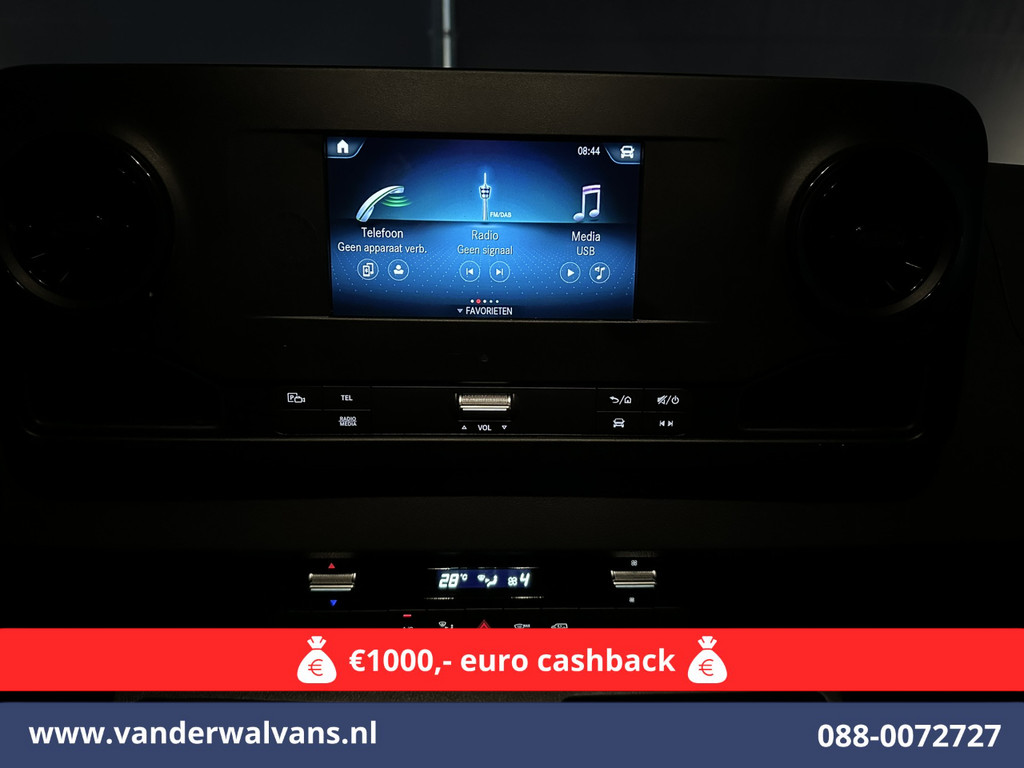 Mercedes-Benz Sprinter 317 CDI 170pk L3H2 Euro6 *Rijklaar Direct Rijden* Airco | MBUX | Camera | Apple Carplay | Cruisecontrol Stoelverwarming, Chauffeursstoel, Bijrijdersbank, Android Auto, MBUX 7