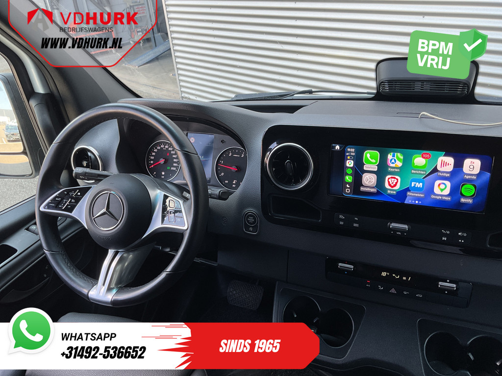 Mercedes-Benz Sprinter 317 CDI Aut. L2H2 3.5t Trekverm./ LED/ Gev.Stoel/ Carplay/ Inrichting/ Navi/ Cruise/ Camera/ Sidesteps/ 18?LMV 14
