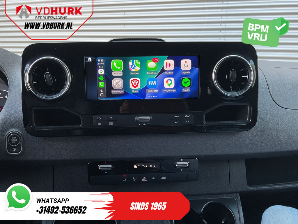 Mercedes-Benz Sprinter 317 CDI Aut. L2H2 3.5t Trekverm./ LED/ Gev.Stoel/ Carplay/ Inrichting/ Navi/ Cruise/ Camera/ Sidesteps/ 18?LMV 16