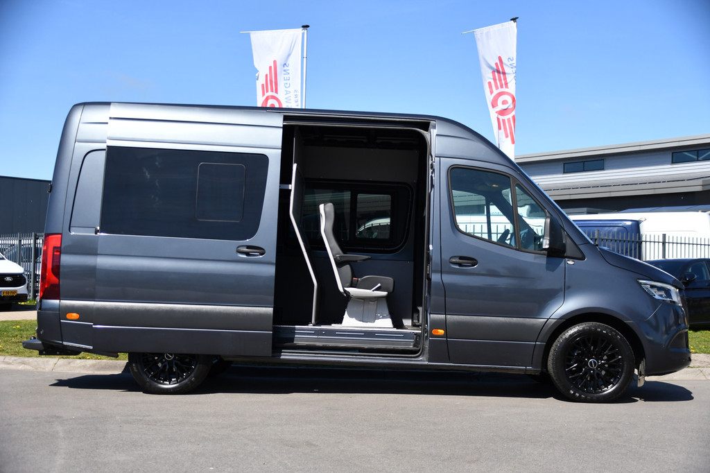 Mercedes-Benz Sprinter 319 V6 3.0 CDI L2H2 DC PB Edition Cruise, 360 Camera, Carplay, LED, 190pk, Virtual, Geveerde stoel, NAVI, Automaat, Uniek! 11