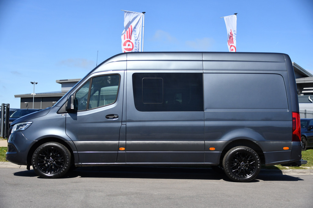 Mercedes-Benz Sprinter 319 V6 3.0 CDI L2H2 DC PB Edition Cruise, 360 Camera, Carplay, LED, 190pk, Virtual, Geveerde stoel, NAVI, Automaat, Uniek! 9