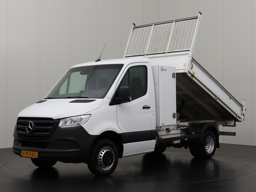 Mercedes-Benz Sprinter 514CDI Kipper | Materiaalkast | 3500Kg Trekhaak | Multimedia | Airco | Cruise | 3-Persoons 10