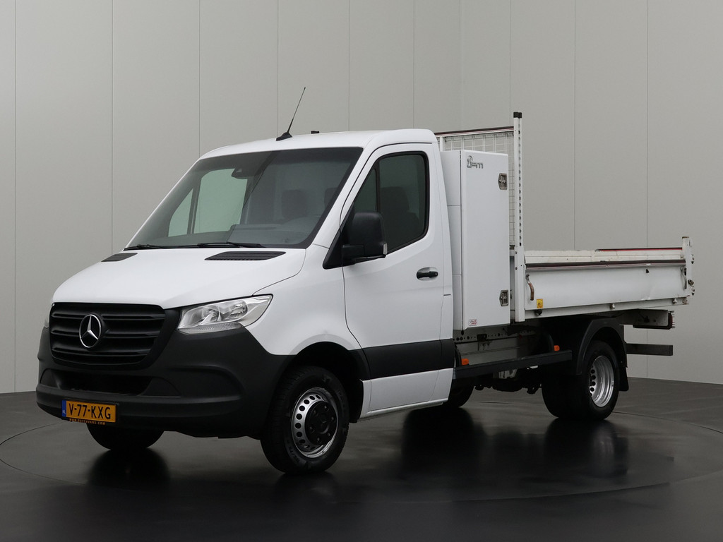 Mercedes-Benz Sprinter 514CDI Kipper | Materiaalkast | 3500Kg Trekhaak | Multimedia | Airco | Cruise | 3-Persoons 11