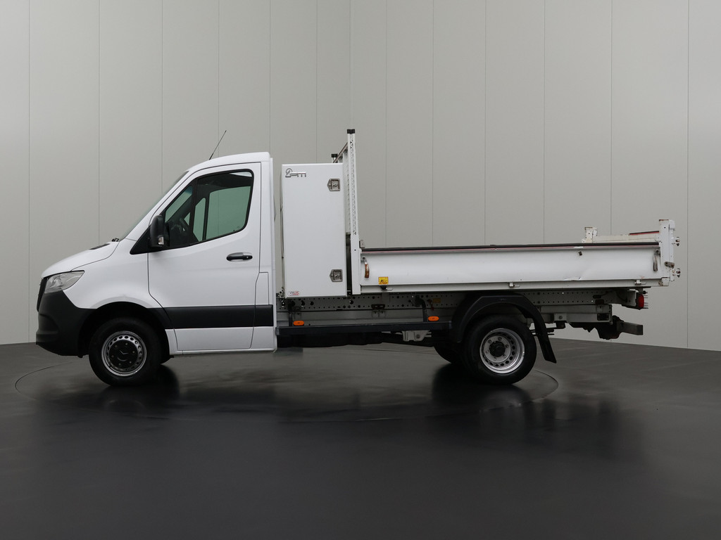 Mercedes-Benz Sprinter 514CDI Kipper | Materiaalkast | 3500Kg Trekhaak | Multimedia | Airco | Cruise | 3-Persoons 17