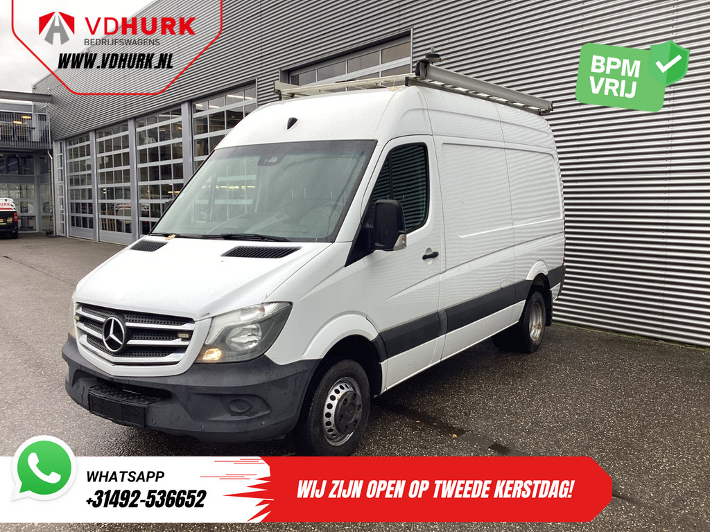 Mercedes-Benz Sprinter 516 2.2 CDI L2H2 EXPORT E6/ Dubbel Lucht/ 3.5t Trekverm./ Imperiaal + Ladder/ Airco/ PDC 8