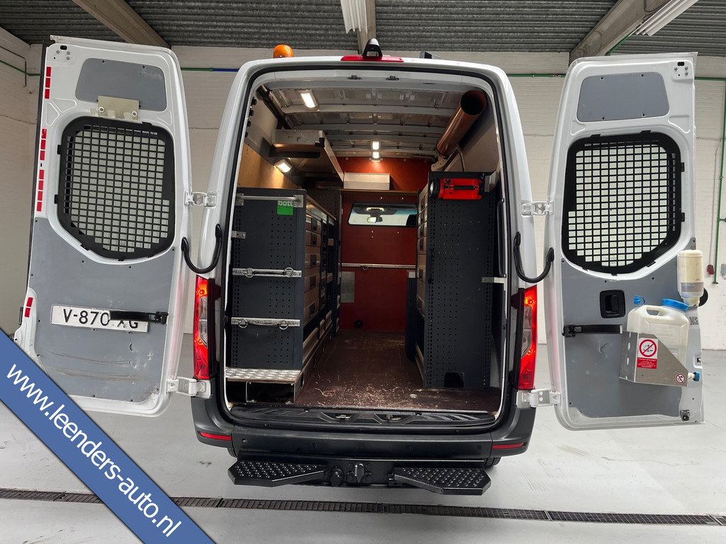Mercedes-Benz Sprinter Automaat Servicewagen 314 2.2 CDI 140PK L2H2 euro6 BOTT, Victron V230, Standkachel Trekhaak RIJKLAARPRIJS