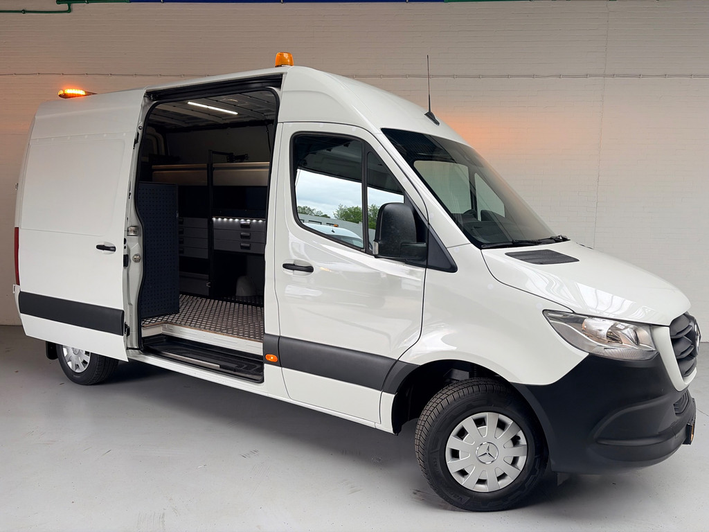 Mercedes-Benz Sprinter Servicewagen automaat 316 160PK 2.2 CDI euro6 L2H2 Trekhaak 3500KG! Kasten, Victron V230, RIJKLAARPRIJS! 2