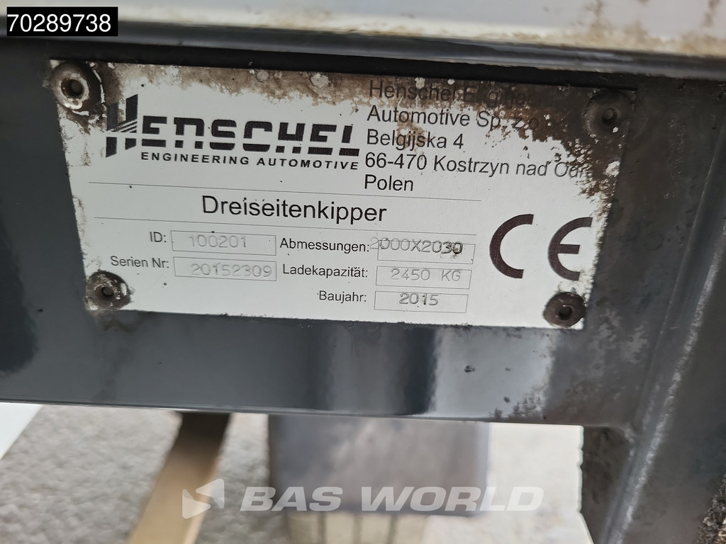 Mercedes-Benz Sprinter 310 CDI Automaat 3 zijdige Kipper Dubbe Cabine Trekhaak Tipper Benne Open laadbak Airco Trekhaak 21