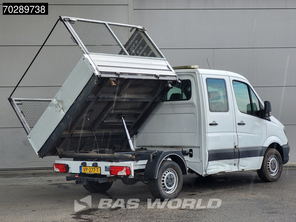 Mercedes-Benz Sprinter 310 CDI Automaat 3 zijdige Kipper Dubbe Cabine Trekhaak Tipper Benne Open laadbak Airco Trekhaak 7