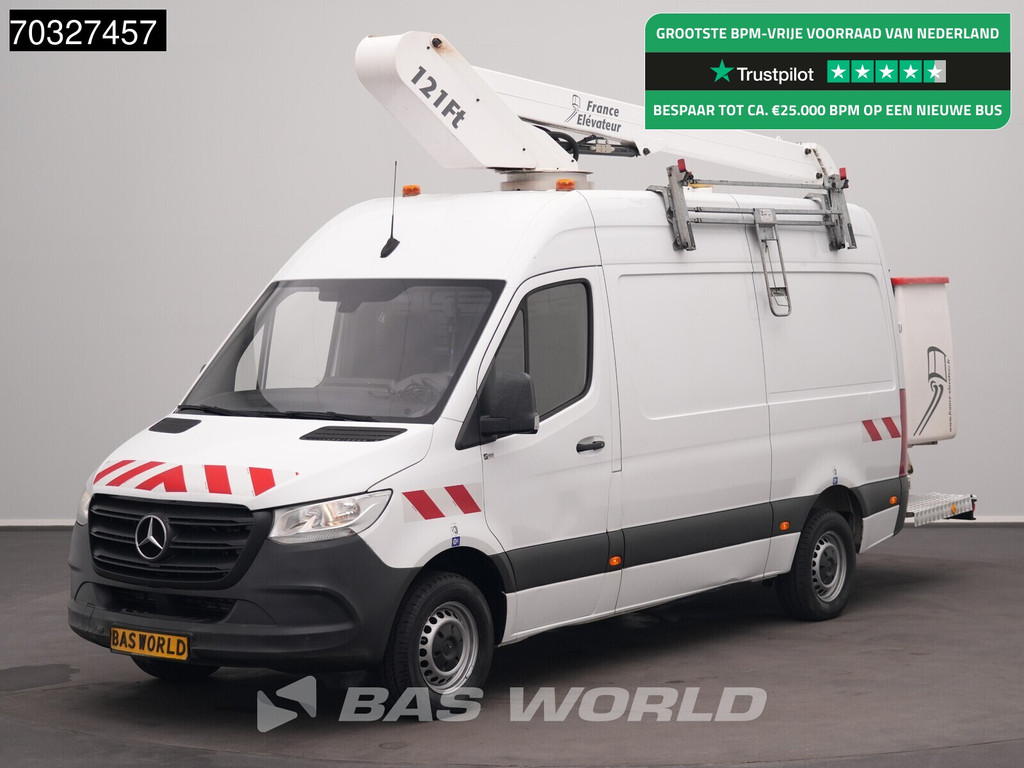 Mercedes-Benz Sprinter 314 CDI Hoogwerker 12m Werkhoogte L2H2 Trekhaak Airco Cruise Camera MBUX CarPlay Euro6 Hubarbeitsbuhne Arbeitsbuhne 1Personen Airco Trekhaak Cruise control