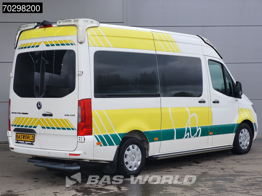 Mercedes-Benz Sprinter 316 CDI Ambulance Brancard Automaat Ziekenwagen Airco Cruise Camera Parkeersensoren Standkachel Euro6 Rettungswagen Krankenwagen 10m3 Airco Cruise control 15
