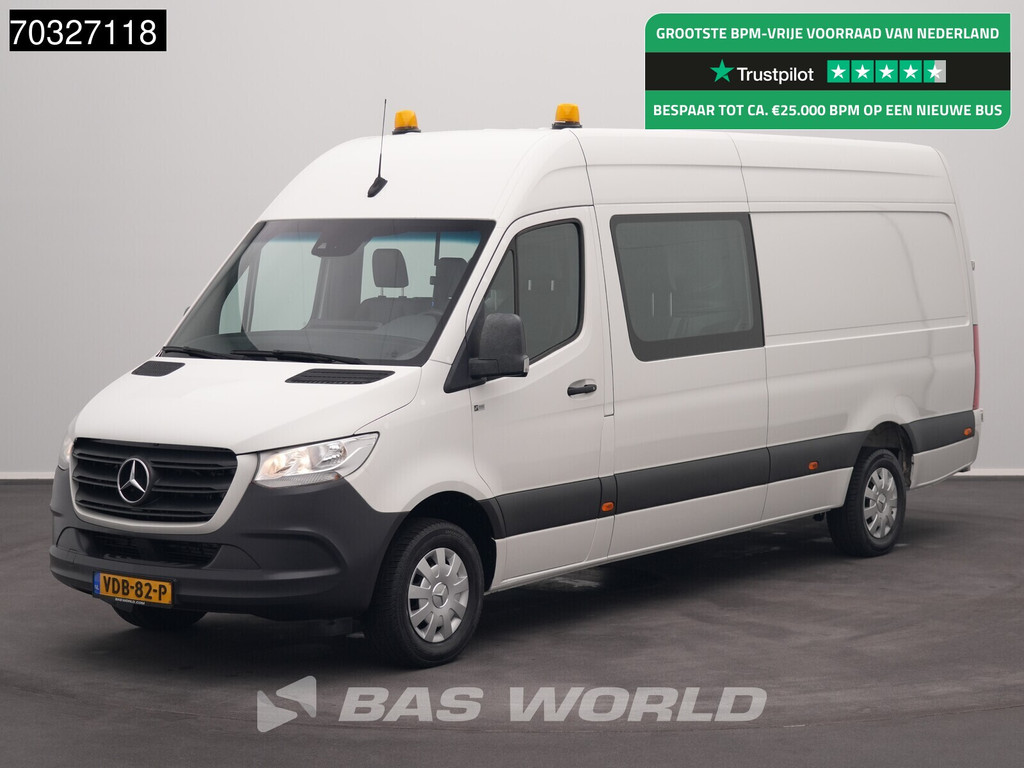 Mercedes-Benz Sprinter 316 CDI Automaat Dubbel Cabine L3H2 Navi Airco Cruise Camera Parkeersensoren MBUX CarPlay Euro6 L3 DC Doka Mixto Airco Cruise control