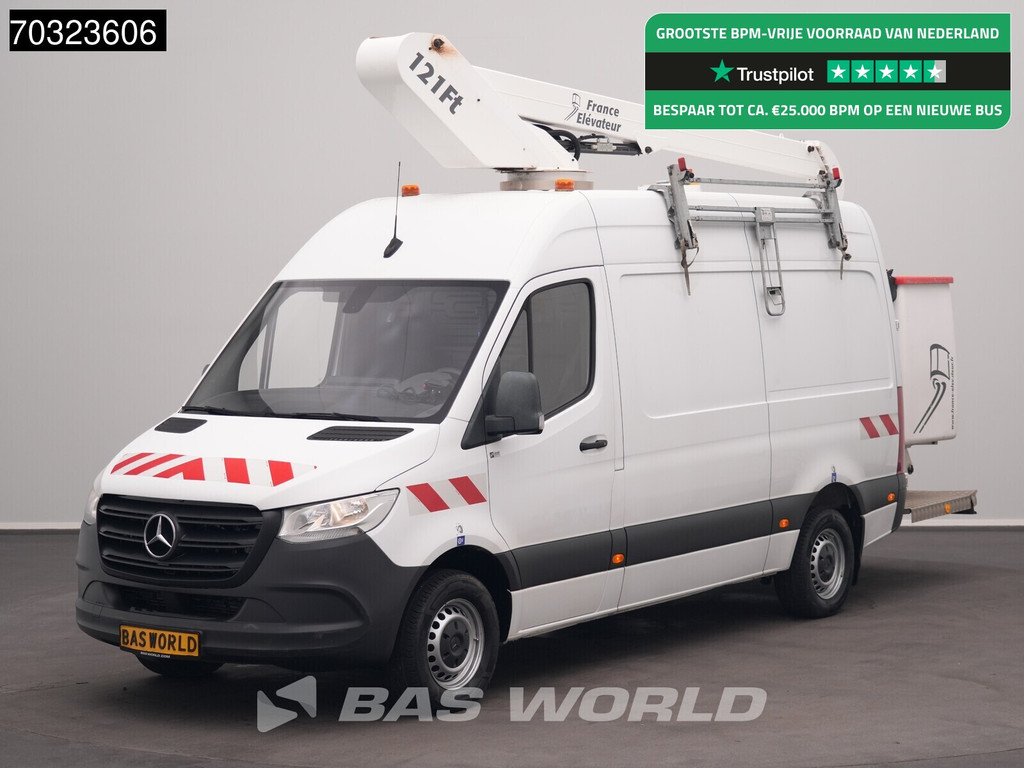 Mercedes-Benz Sprinter 316 CDI Hoogwerker 12m Werkhoogte L2H2 Trekhaak Airco Cruise Euro6 Arbeitsbühne Hubarbeitsbühne Nacelle 1Personen Airco Trekhaak Cruise control