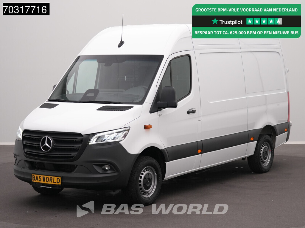 Mercedes-Benz Sprinter 317 CDI 2025 Model Automaat L2H2 170PK LED Xenon Navi Airco Cruise Camera 10inch MBUX CarPlay Parkeersensoren v+a Stoelverwarming Euro6 L2 Airco Cruise control