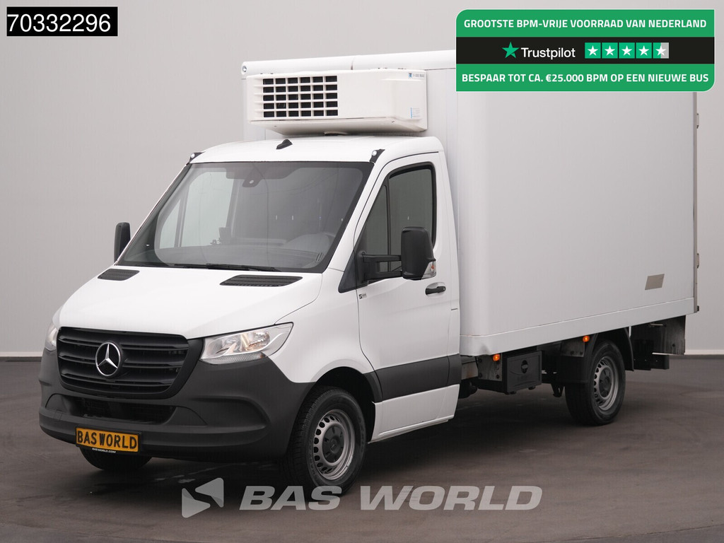 Mercedes-Benz Sprinter 317 CDI Automaat Koelwagen Achterdeuren Thermo King V-500 MAX 380v Stekker Navi Airco Camera Euro6 Koel Koeler Koelwagen Balwagen Airco