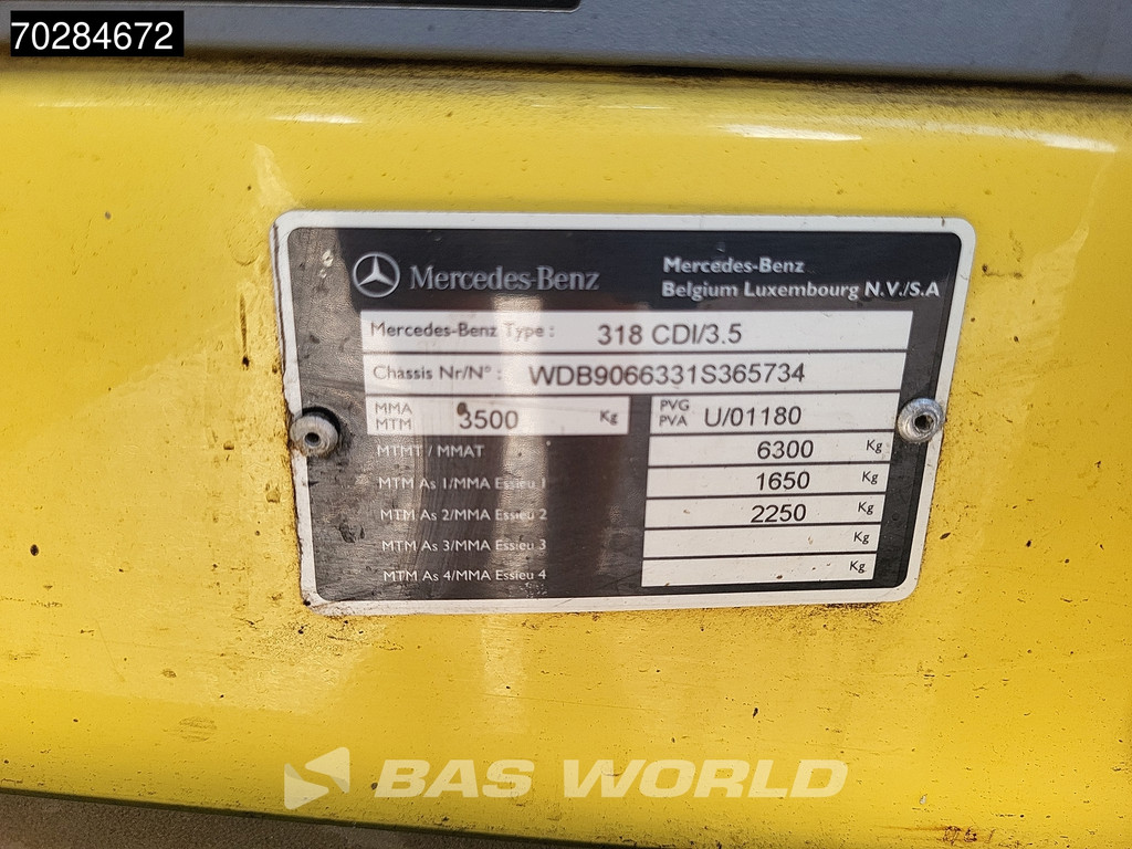 Mercedes-Benz Sprinter 318 CDI 3.0L V6 L2H2 180PK Trekhaak Parkeersensoren L2 11m3 Trekhaak 20