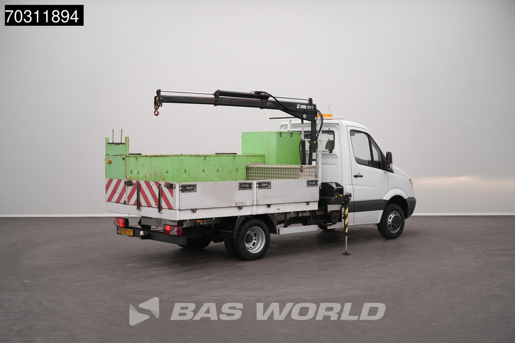 Mercedes-Benz Sprinter 510 CDI Kraanwagen Dubbellucht HIAB 071T-2-1M Open Laadbak Trekhaak Camera Crane Kraan Kranwagen Pritsche Pickup Open Box Trekhaak 7