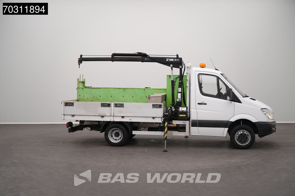 Mercedes-Benz Sprinter 510 CDI Kraanwagen Dubbellucht HIAB 071T-2-1M Open Laadbak Trekhaak Camera Crane Kraan Kranwagen Pritsche Pickup Open Box Trekhaak 8
