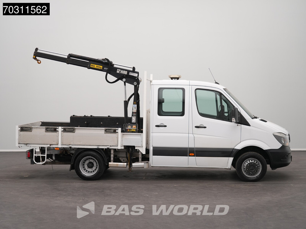 Mercedes-Benz Sprinter 513 CDI Automaat Euro6 Kraanwagen HIAB 017T Dubbellucht Trekhaak Airco Euro6 Kraan Open Laadbak Crane Kranwagen Pritsche Open Box Pickup Airco Trekhaak 16