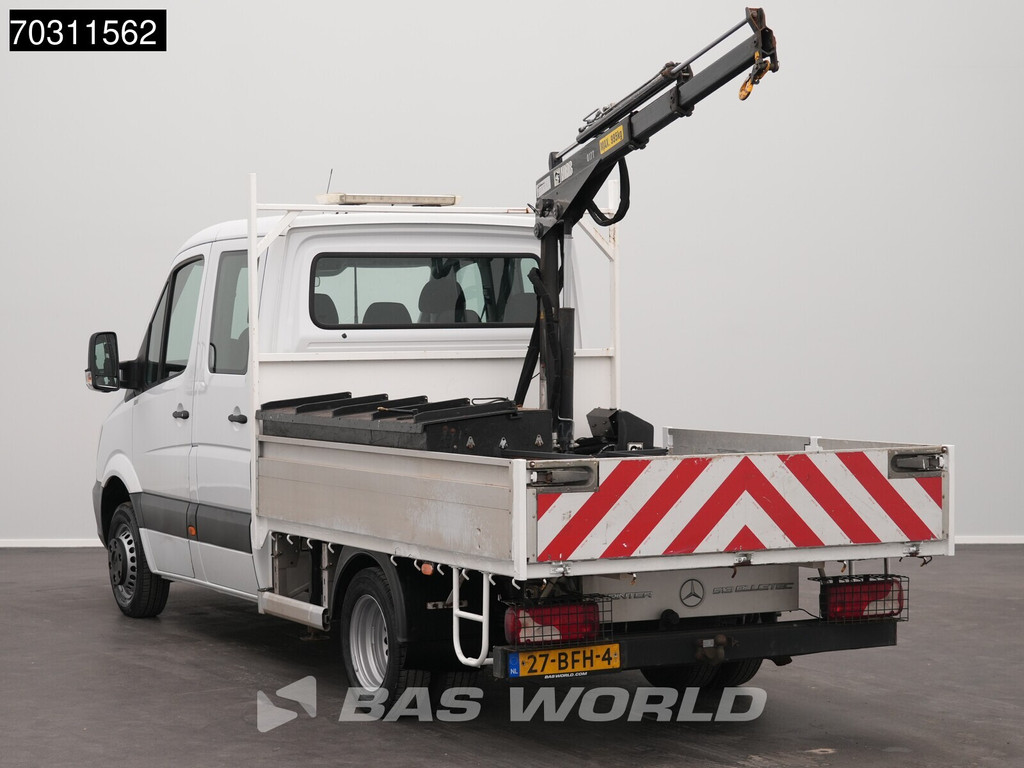 Mercedes-Benz Sprinter 513 CDI Automaat Euro6 Kraanwagen HIAB 017T Dubbellucht Trekhaak Airco Euro6 Kraan Open Laadbak Crane Kranwagen Pritsche Open Box Pickup Airco Trekhaak 8