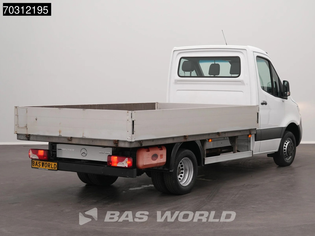 Mercedes-Benz Sprinter 516 CDI Automaat Dubbellucht 160PK Open Laadbak Navi Airco Cruise Standkachel Euro6 Pritsche Pickup Open Box Airco Cruise control 7