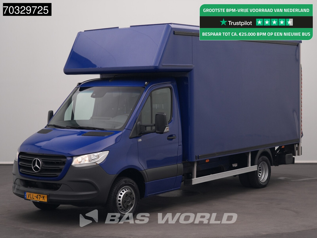 Mercedes-Benz Sprinter 516 CDI Laadklep Automaat Dubbellucht Zijdeur Bakwagen Airco Cruise DHollandia Euro6 Meubelbak Koffer Airco Cruise control
