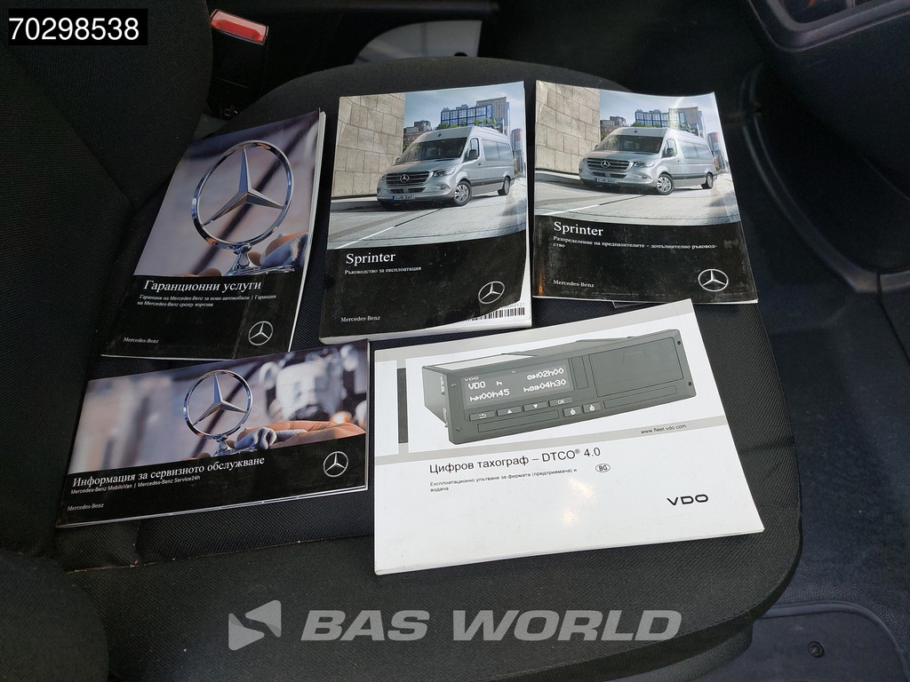 Mercedes-Benz Sprinter 519 CDI 3.0L V6 Automaat 484cm Dubbellucht Huif Bakwagen 190PK Airco Cruise Euro6 Meubelbak Koffer Airco 19