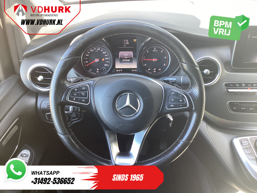 Mercedes-Benz V-klasse 250d XL L3 DC Avantgarde BPM VRIJ! LED/ 2x Schuifdeur/ Standkachel/ Stoelverw/ Leder/ Navi/ Elek.Klep/ Camera/ PDC/ LMV/ Cruise/ Trekhaak / Airco 14