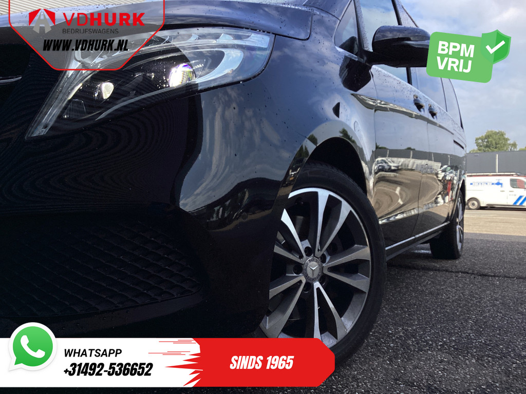 Mercedes-Benz V-klasse 300d Aut. XL L3 Avantgarde Edition BPM VRIJ! 2xElek.Schuifdeur/ Leder/ LED/ Standkachel/ Carplay/ Afn.Trekhaak/ Stoelverw./ Alarm III/ Navi/ Camera/ PDC/ Cruise/ 18? LMV 17