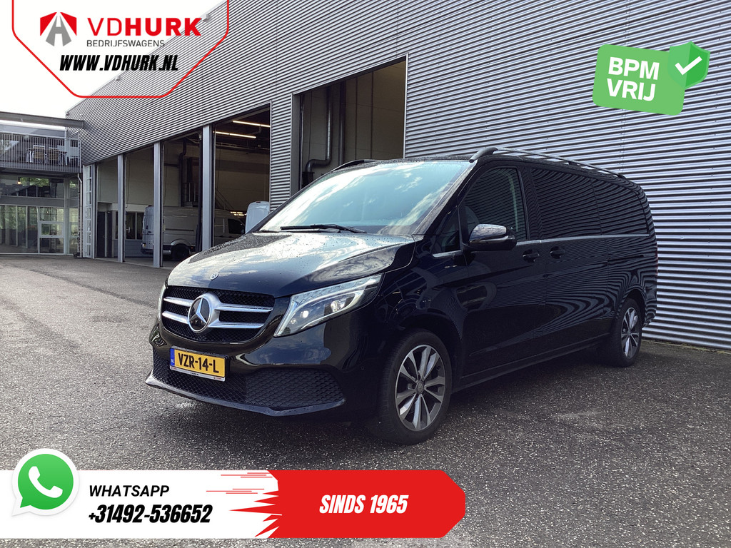 Mercedes-Benz V-klasse 300d Aut. XL L3 Avantgarde Edition BPM VRIJ! 2xElek.Schuifdeur/ Leder/ LED/ Standkachel/ Carplay/ Afn.Trekhaak/ Stoelverw./ Alarm III/ Navi/ Camera/ PDC/ Cruise/ 18? LMV 7